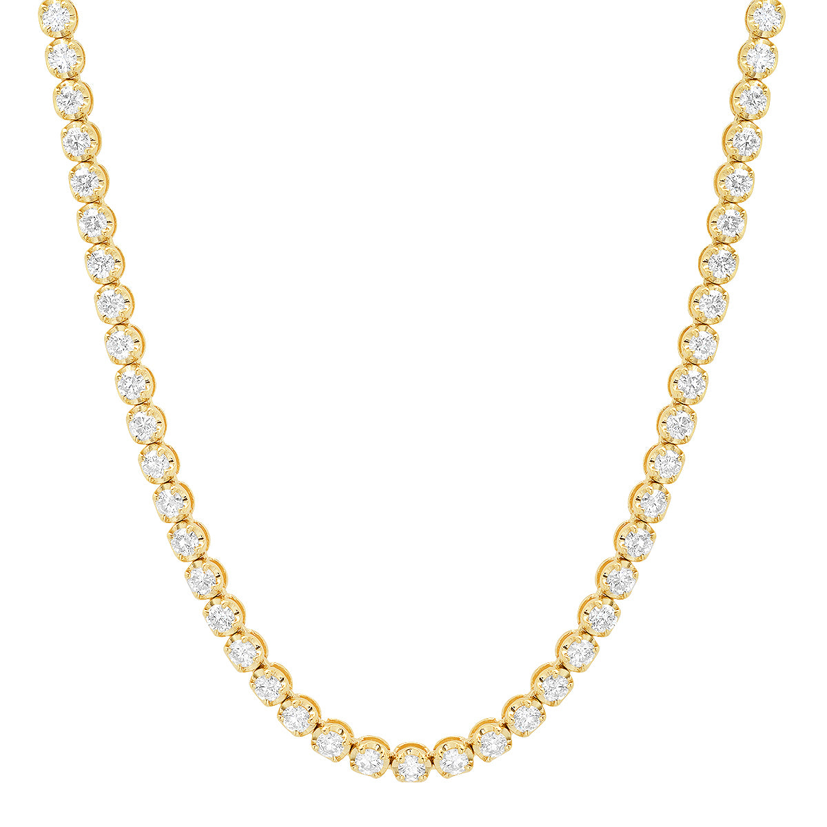 14K Diamond Tennis Necklace