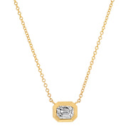14K YG Mosaic Diamond Necklace