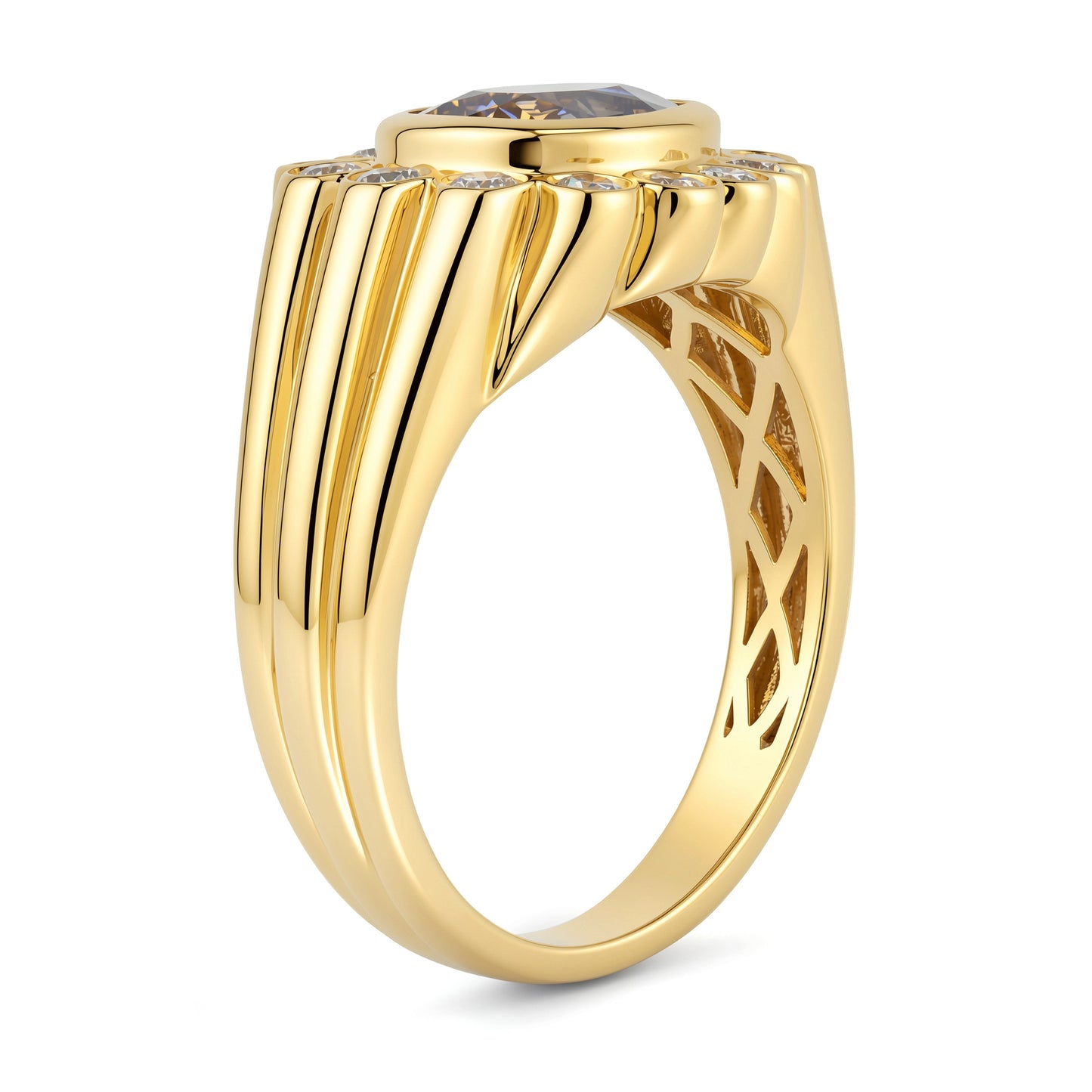 14K YG Sapphire and Diamond Ring