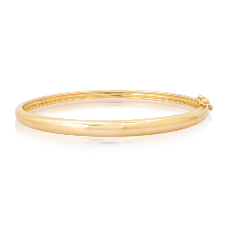 14K YG Gold Dome Bangle