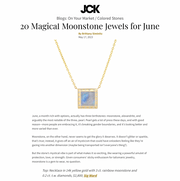 14K YG Moonstone and Diamond Necklace