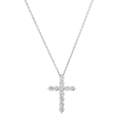 Sig Ward Jewelry 14K YG Lexa Diamond Cross Necklace featuring a diamond cross pendant in polished 14K yellow gold.