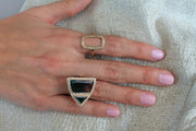 14K YG Bicolor Tourmaline Diamond Ring