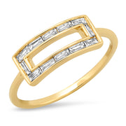 14K Apollo Diamond Baguette ring