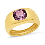 14K YG Spinel Gypsy Ring