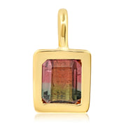 14K YG Watermelon Tourmaline Gypsy Charm