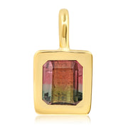 14K YG Watermelon Tourmaline Gypsy Charm