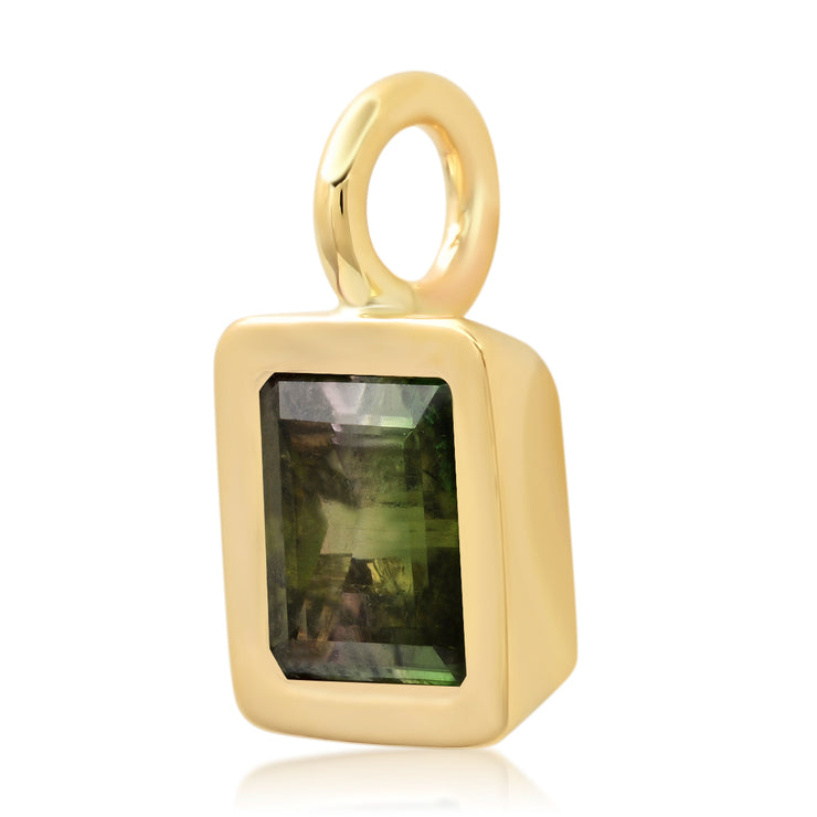 14K YG Watermelon Tourmaline Gypsy Charm