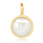 14K YG Fresh Water Pearl Charm