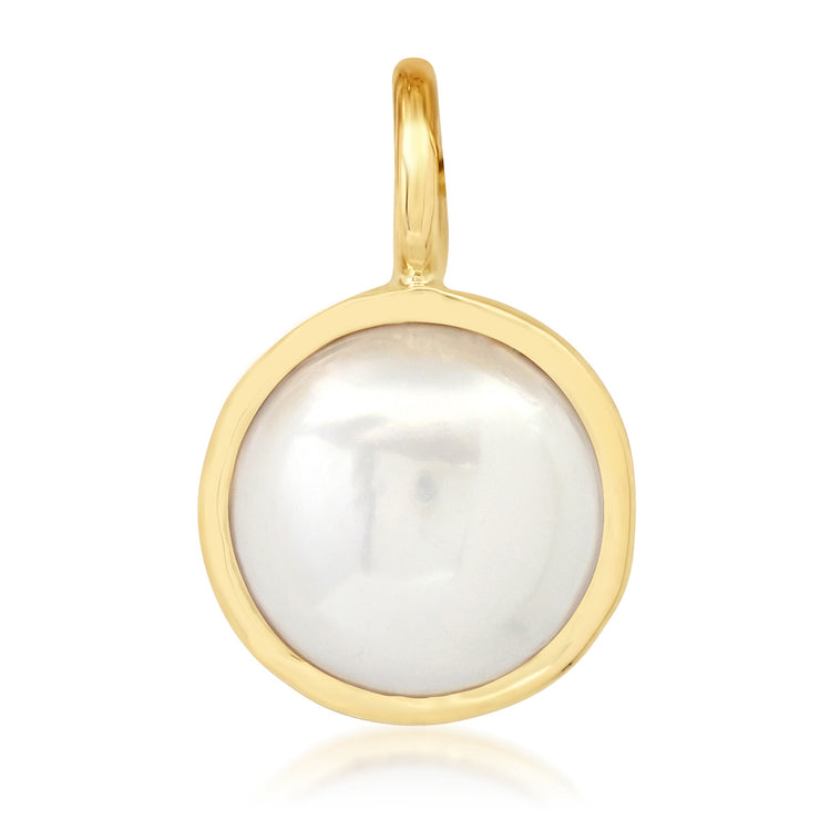 14K YG Fresh Water Pearl Charm