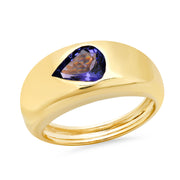 14K YG Tanzanite Gypsy Ring