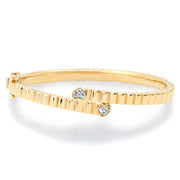 14K YG Heart Diamond Aura Bracelet
