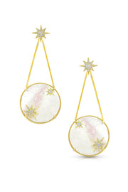 18K Castor & Pollux Diamond Earrings