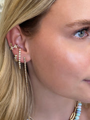 14K YG Lexie Diamond Ear Climber Earrings