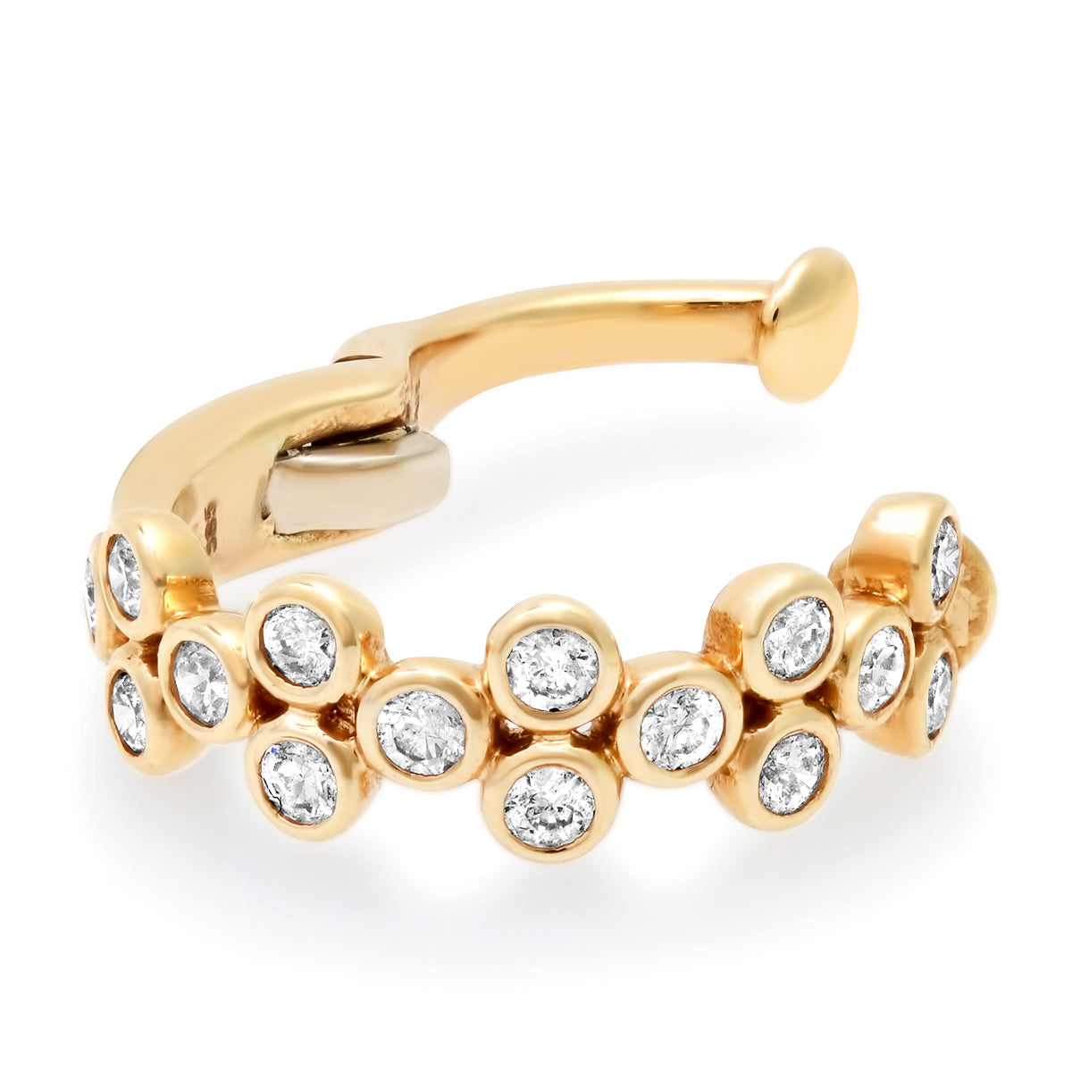 Sig Ward Jewelry  14K YG Large Blossom Diamond Ear Cuff
