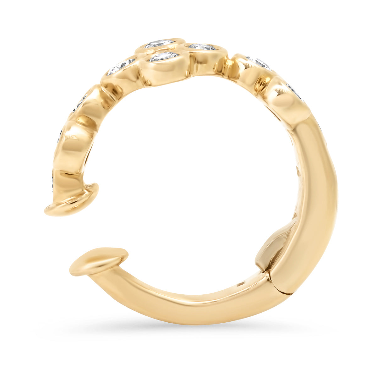 Sig Ward Jewelry 14K YG Small Blossom Diamond Ear Cuff