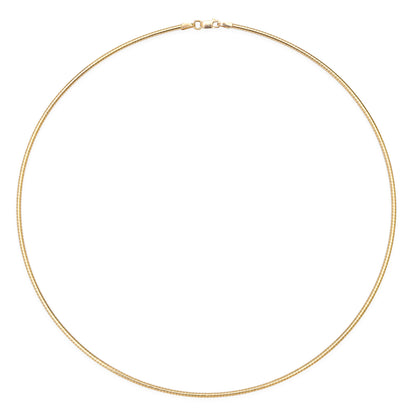 Sig Ward Jewelry 14K yellow gold omega choker featuring a sleek and elegant design, a luxury fine jewelry piece crafted with timeless sophistication.